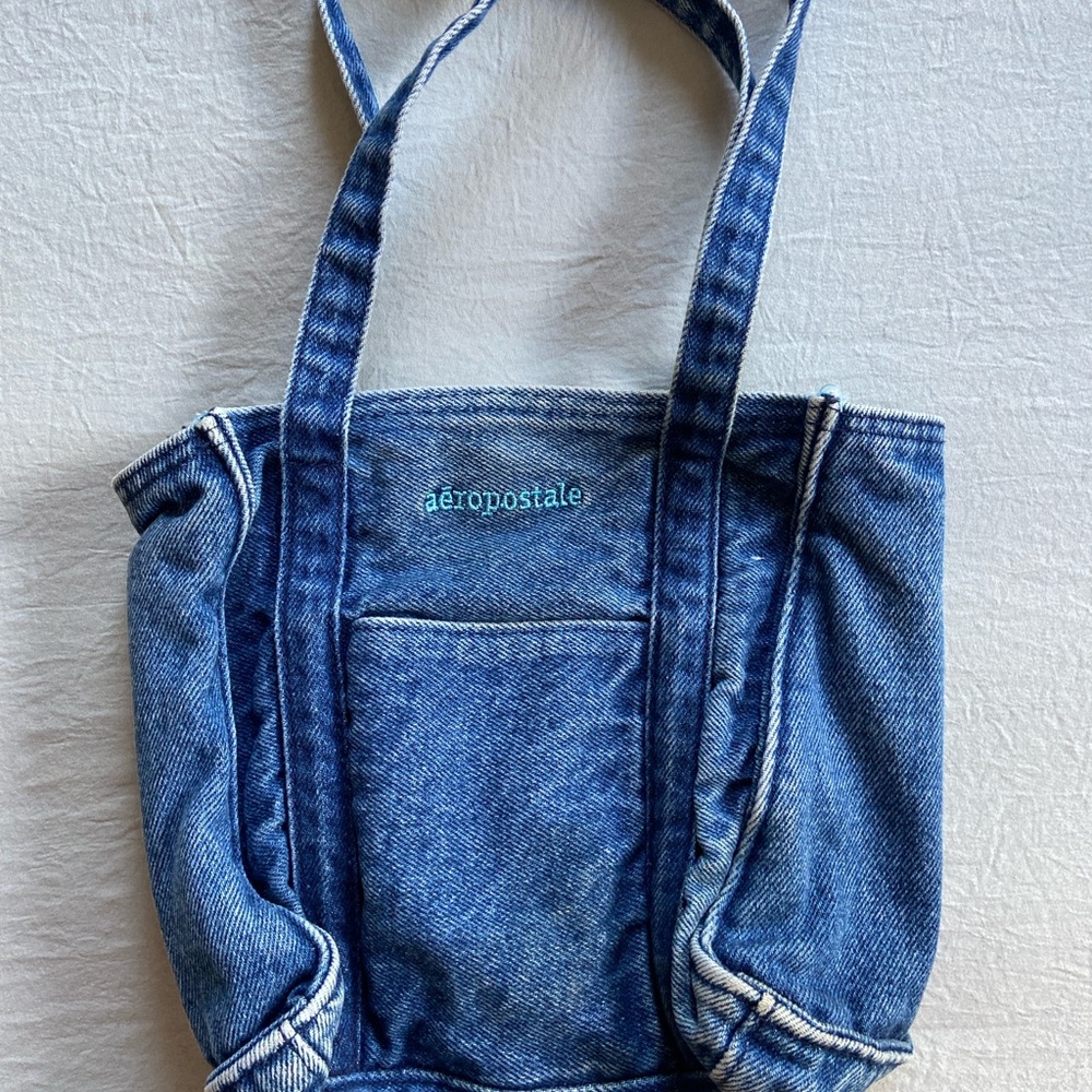 Vintage Aeropostale Blue Denim Mini Tote